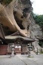 Oya ji temple under rock near Utsunomiya in Japan